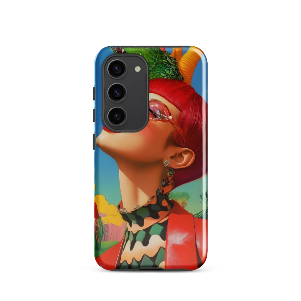 Whimsical Fantasy: A Surreal Portrait | Phone Case |  S23 | Tough Case | Glossy