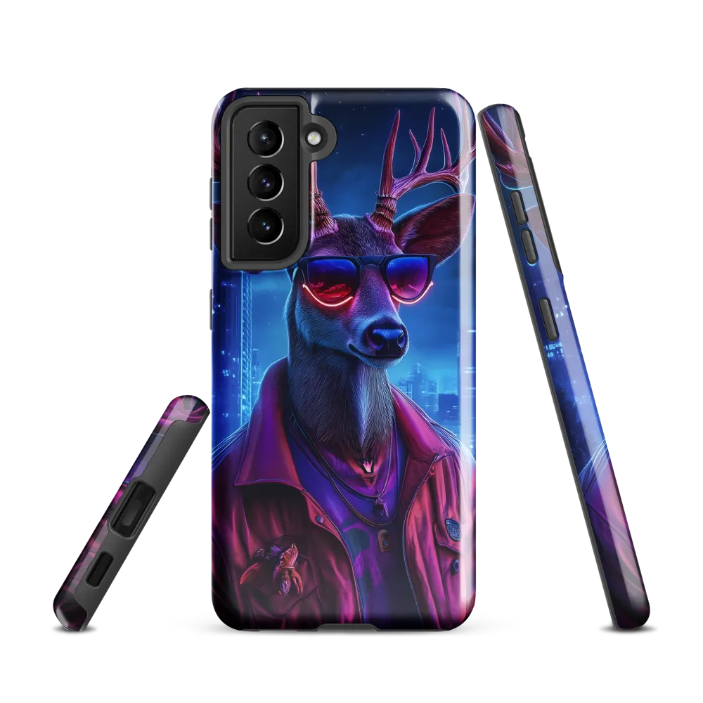 Urban Serenade: The Cool Deer | Phone Case |  S21 | Tough Case | Glossy