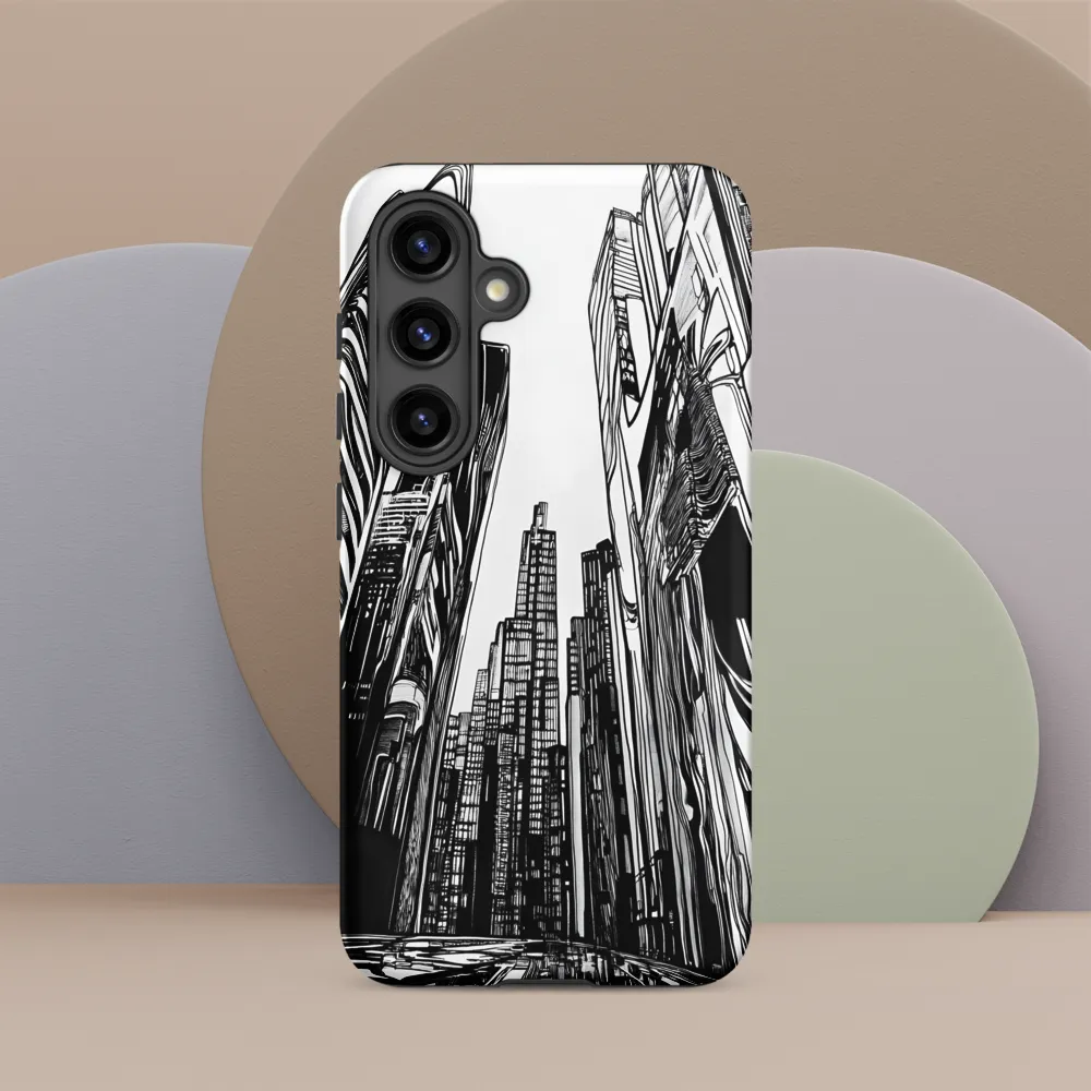 Urban Echoes: A Line Art Journey