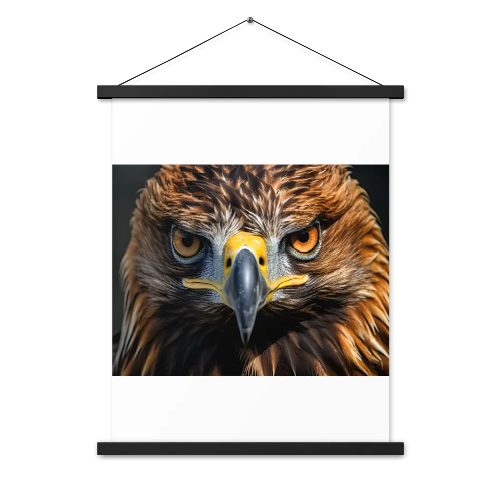 The Intensity of the Eagle | Poster With Black Wood Hanger | 18″×24″