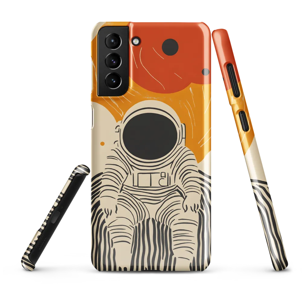 Astronaut in Cosmic Thoughts | Phone Case |  S21 Plus | Snap Case | Glossy