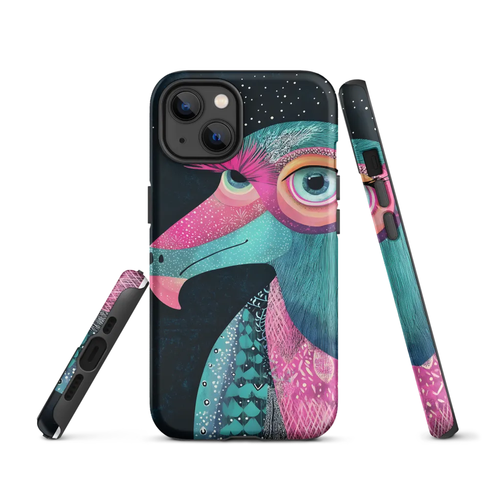 Whimsical Vulture: A Dance of Colors