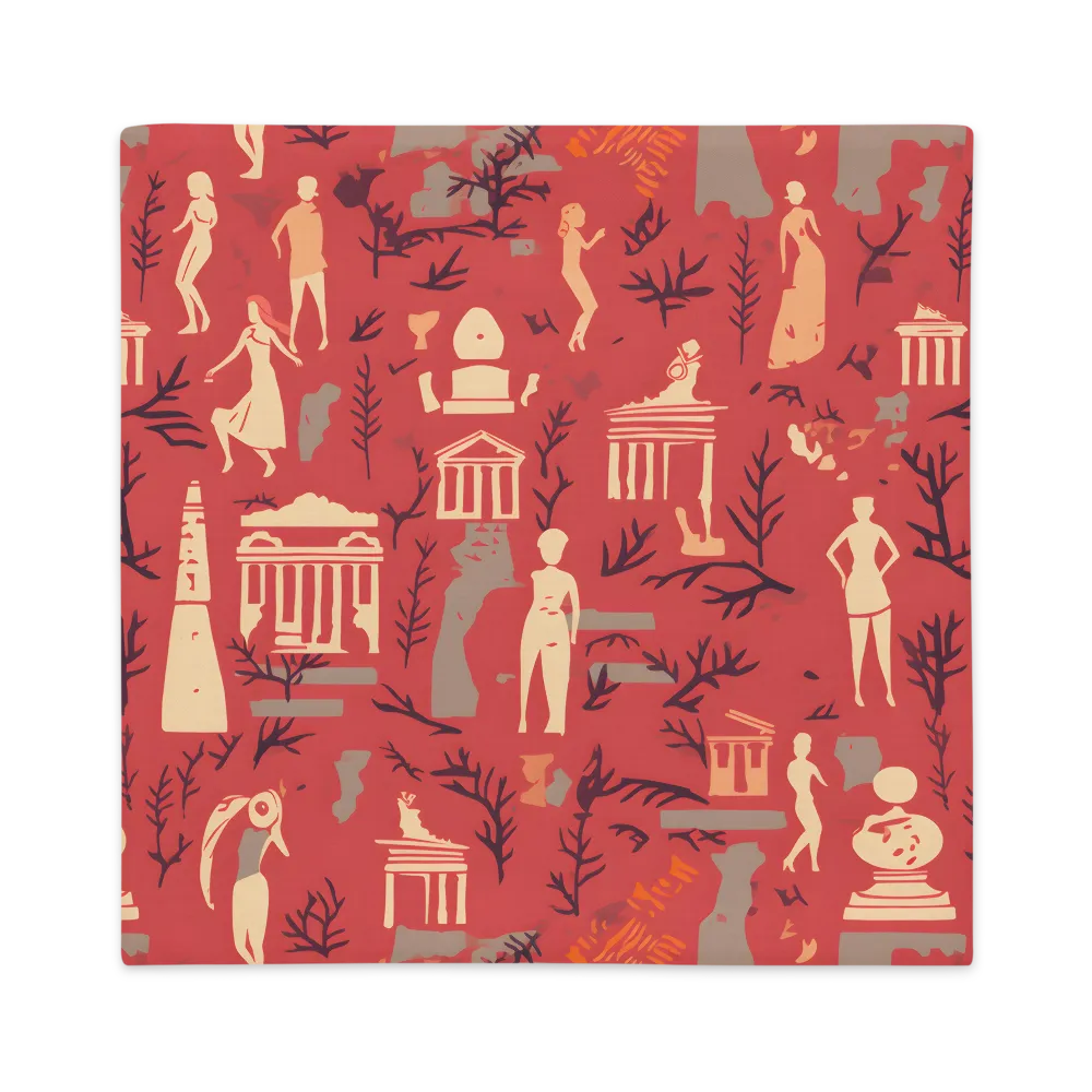 Harmony of Figures and Architecture | Pillow Case | 22″×22″