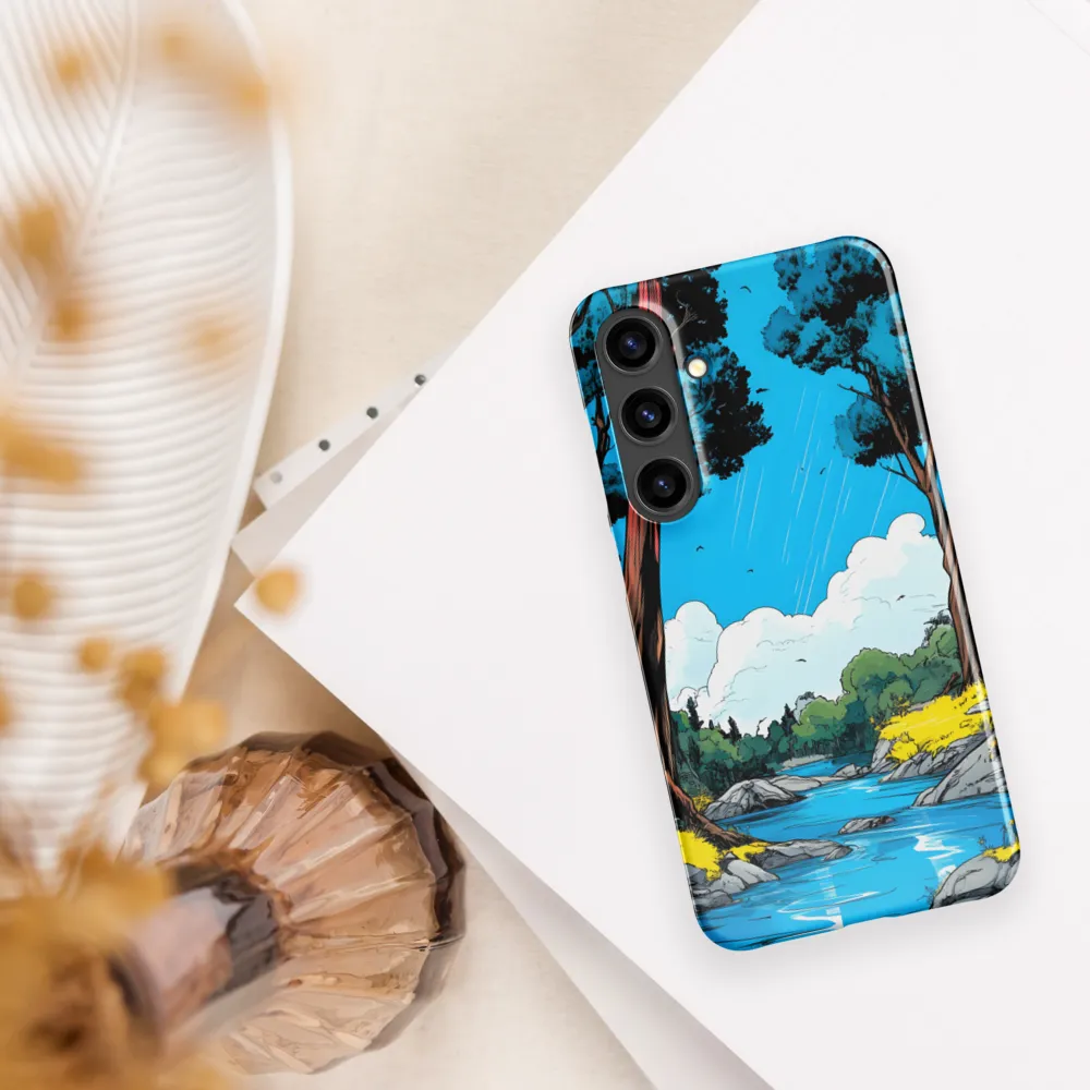Tranquil River in a Comic Landscape