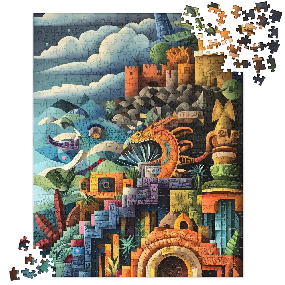 Embrace of the Mythical Landscape | Jigsaw Puzzle | 520 pieces