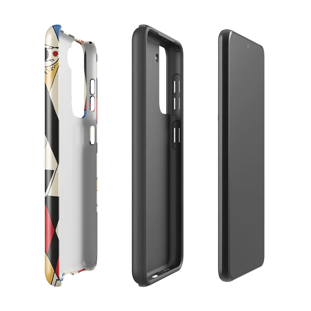 Dynamic Geometric Symphony | Phone Case |  S21 | Tough Case | Glossy