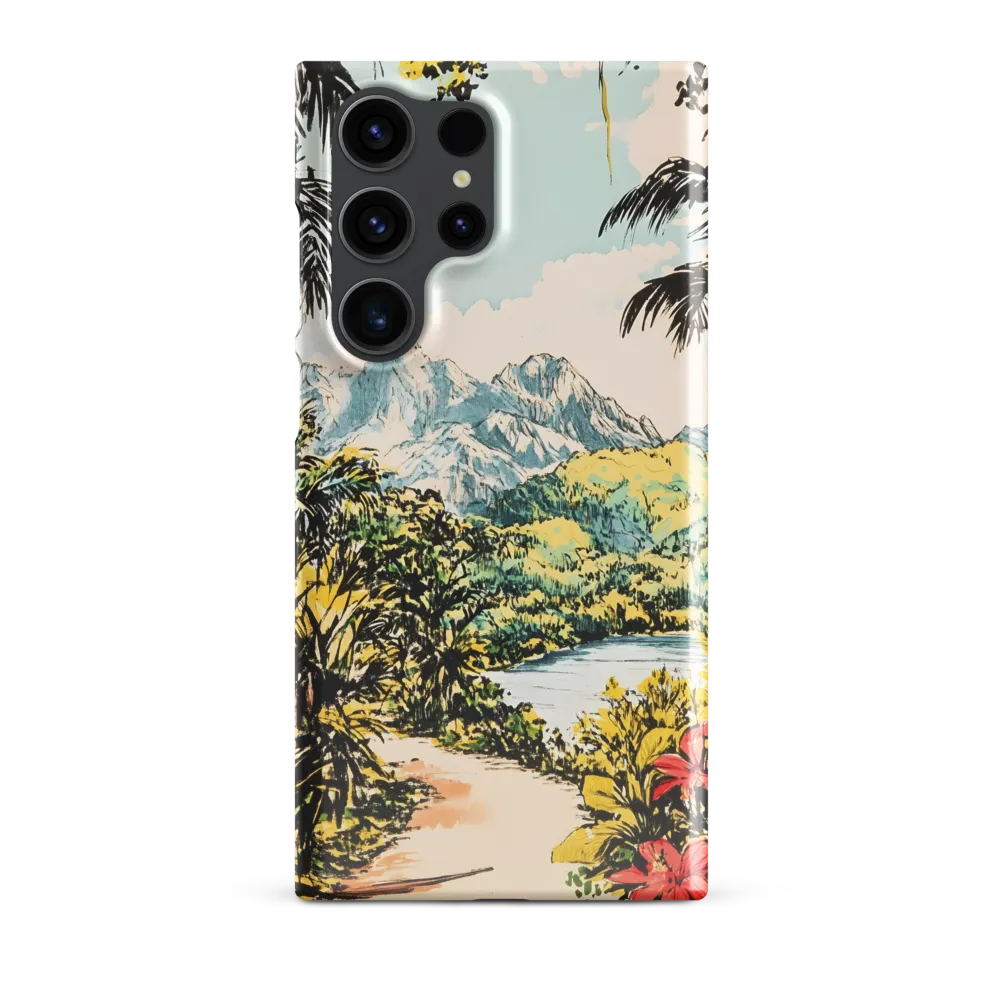 Tropical Serenity | Phone Case |  S23 Ultra | Snap Case | Glossy
