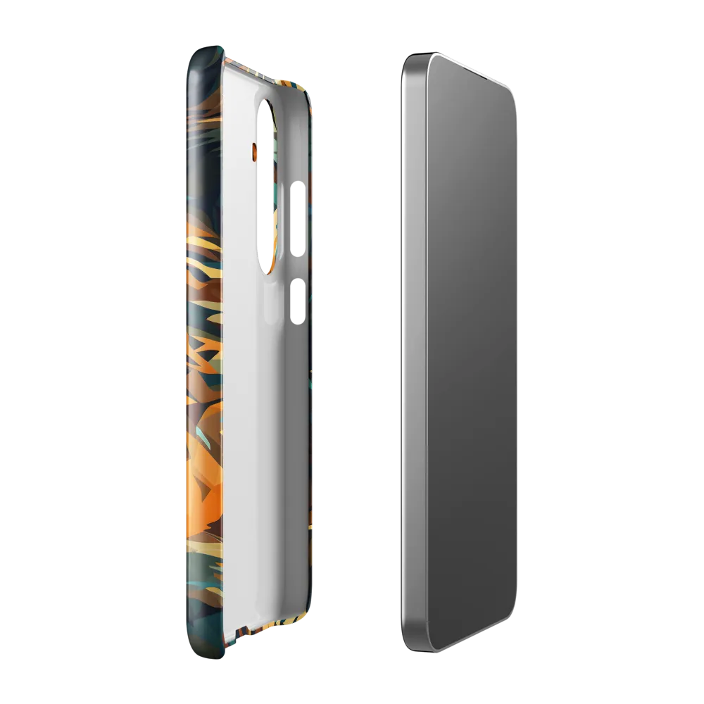 Wild Symphony: Abstract Tigers | Phone Case |  S24 Plus | Snap Case | Glossy
