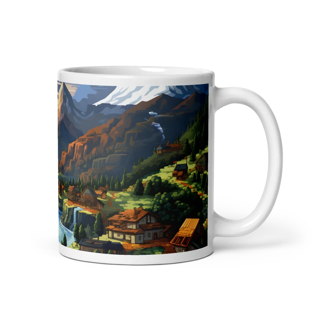 Tranquil Sunset Over Serene Landscape | Mug with White inside | 11 oz