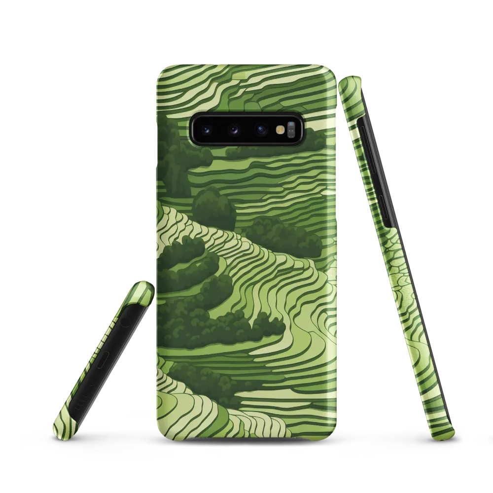Waves of Green: An Abstract Landscape