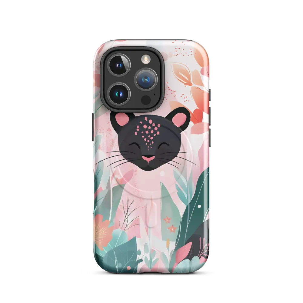 Whimsical Panther in Bloom