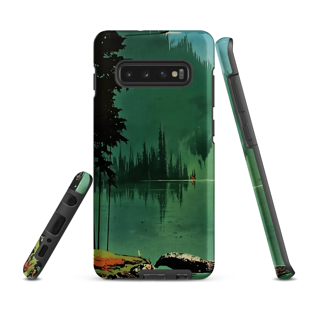 Serenity Reflected: A Tranquil Lake Scene