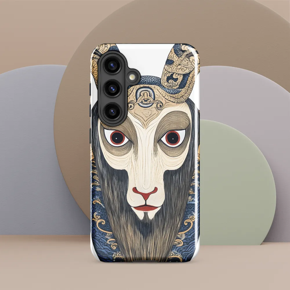 Ethereal Gaze of the Ram | Phone Case |  S24 | Tough Case | Glossy