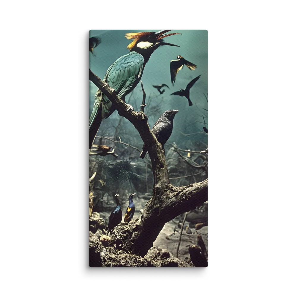 Whispers of the Avian Realm | Canvas | 10″×20″