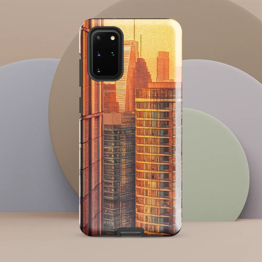 Urban Serenity at Sunset