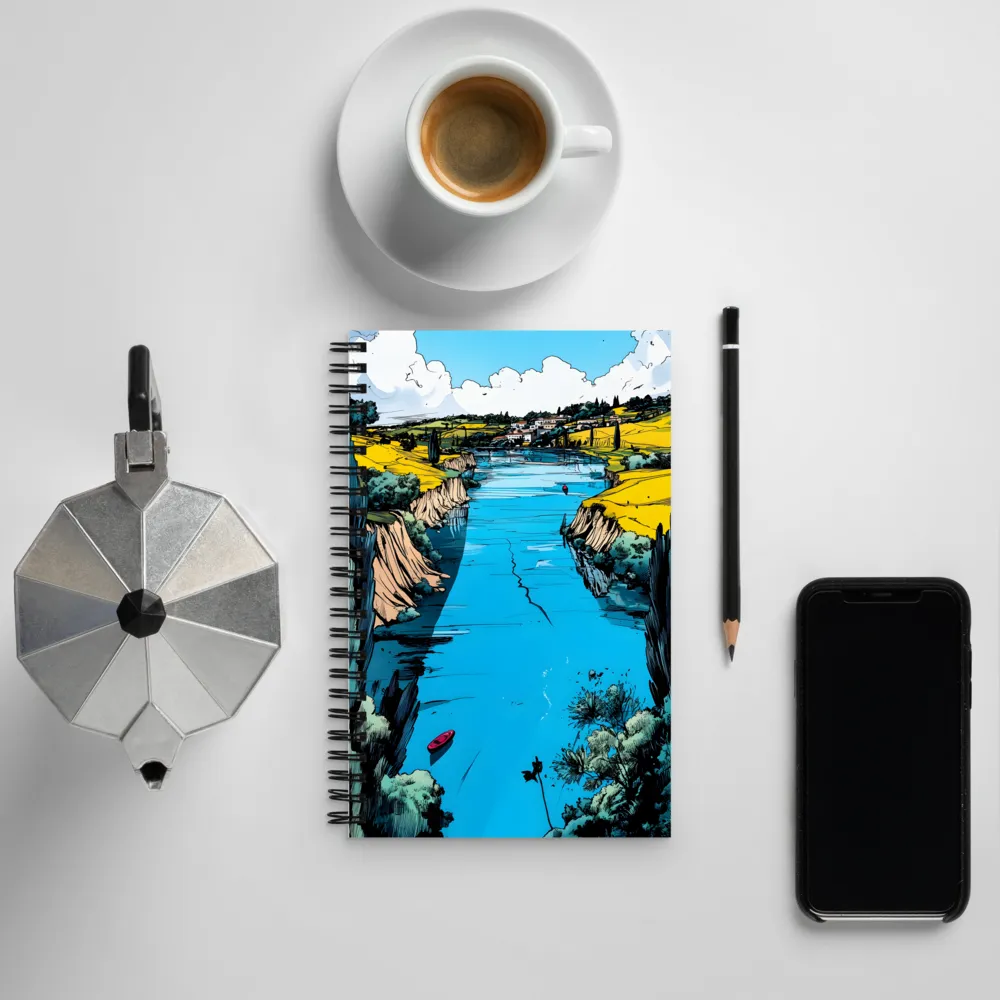 Serenity on the River | Spiral Notebook