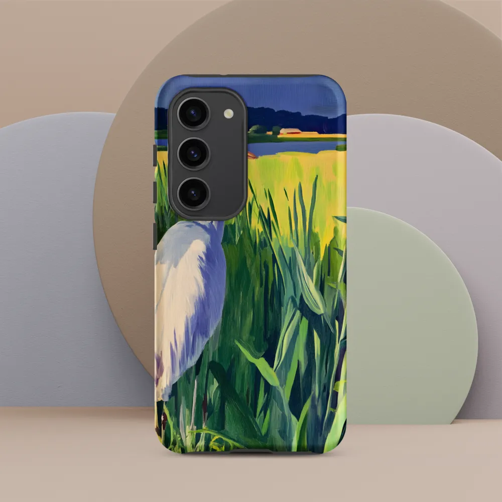 Graceful Presence: The Heron in the Meadow