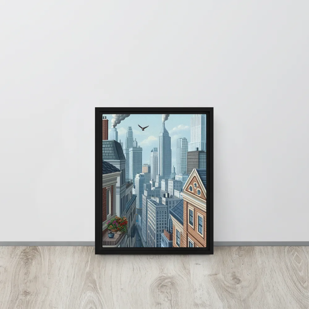 Urban Symphony | Canvas with Black Frame | 11″×14″