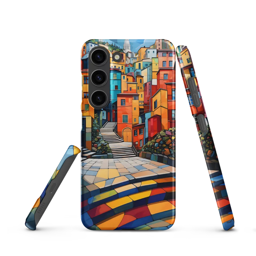 Vibrant Village: A Cubist Journey