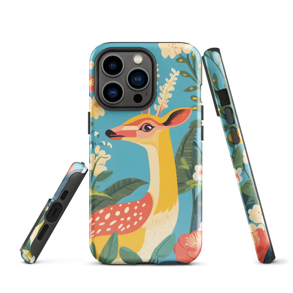 Serene Majesty: A Vibrant Deer Amidst Flora