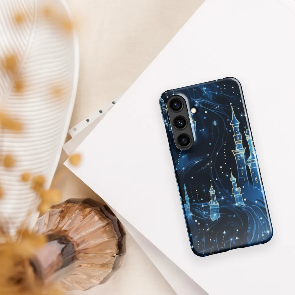 Dreamy Castles in a Starry Sky | Phone Case |  S24 | Snap Case | Glossy