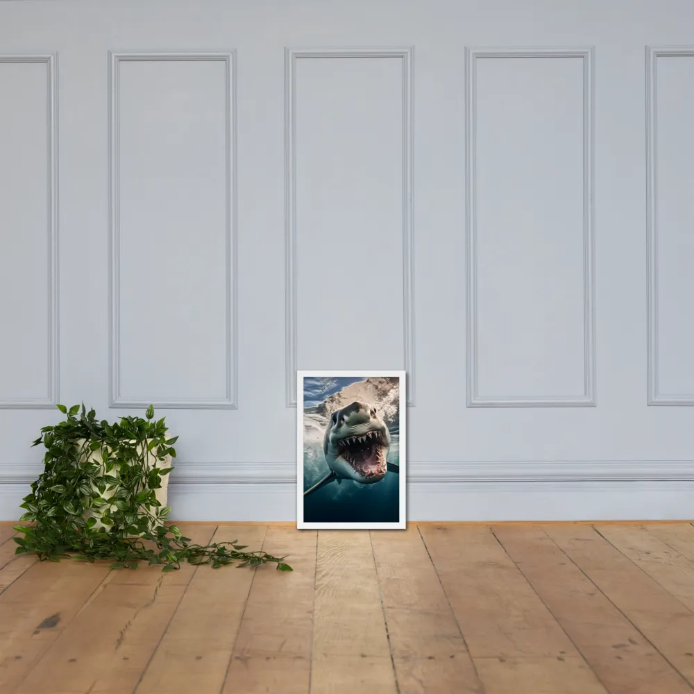 Fierce Majesty of the Ocean | Poster with White Frame | 12″×18″