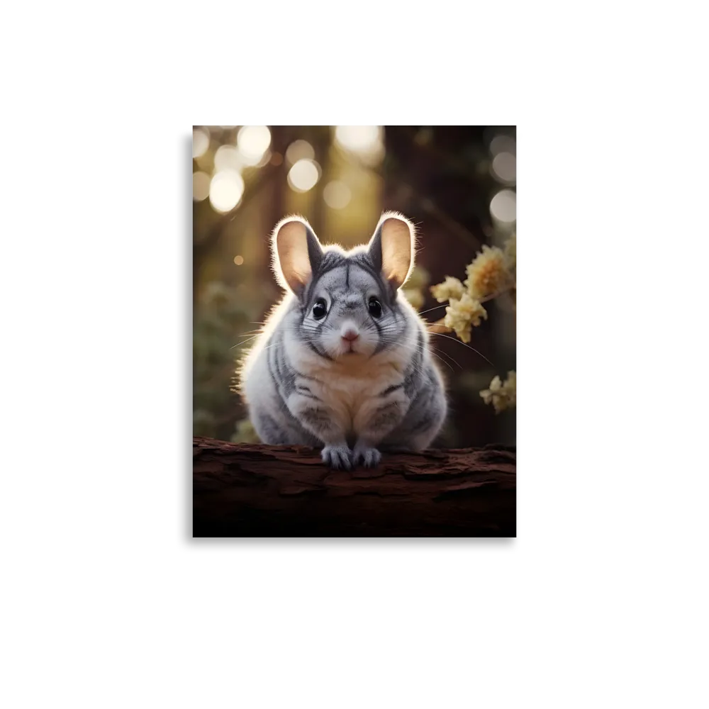 Curious Chinchilla in the Forest