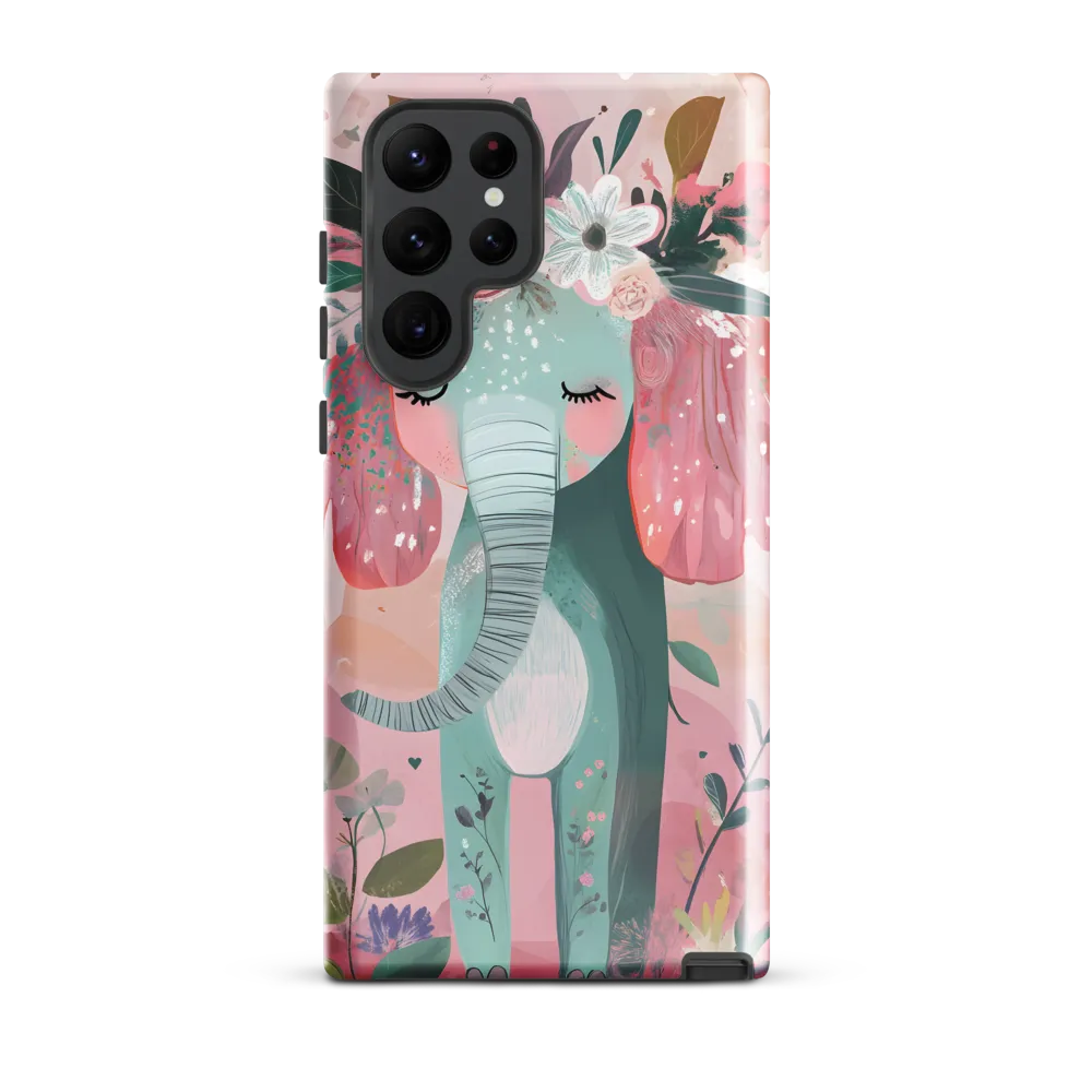 Whimsical Elephant in Bloom