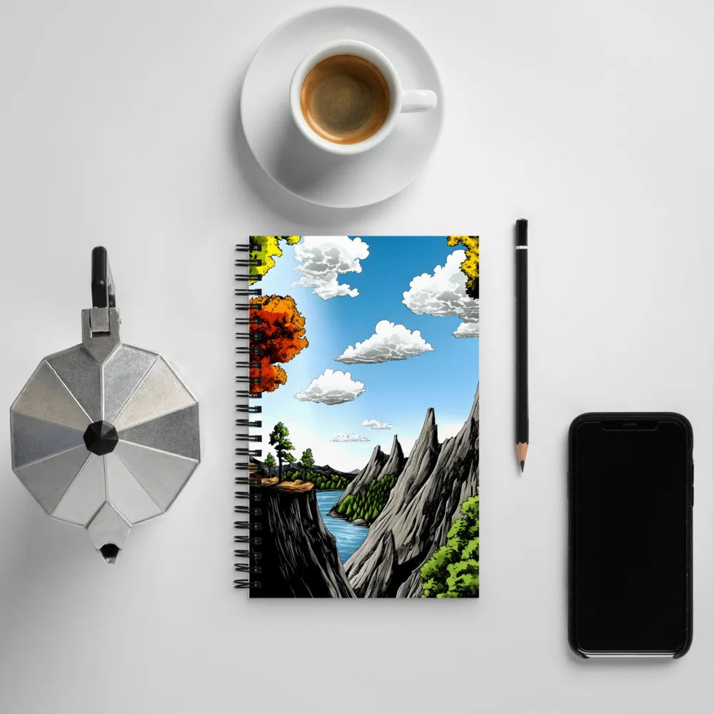 Majestic Serenity: A Journey Through Nature | Spiral Notebook