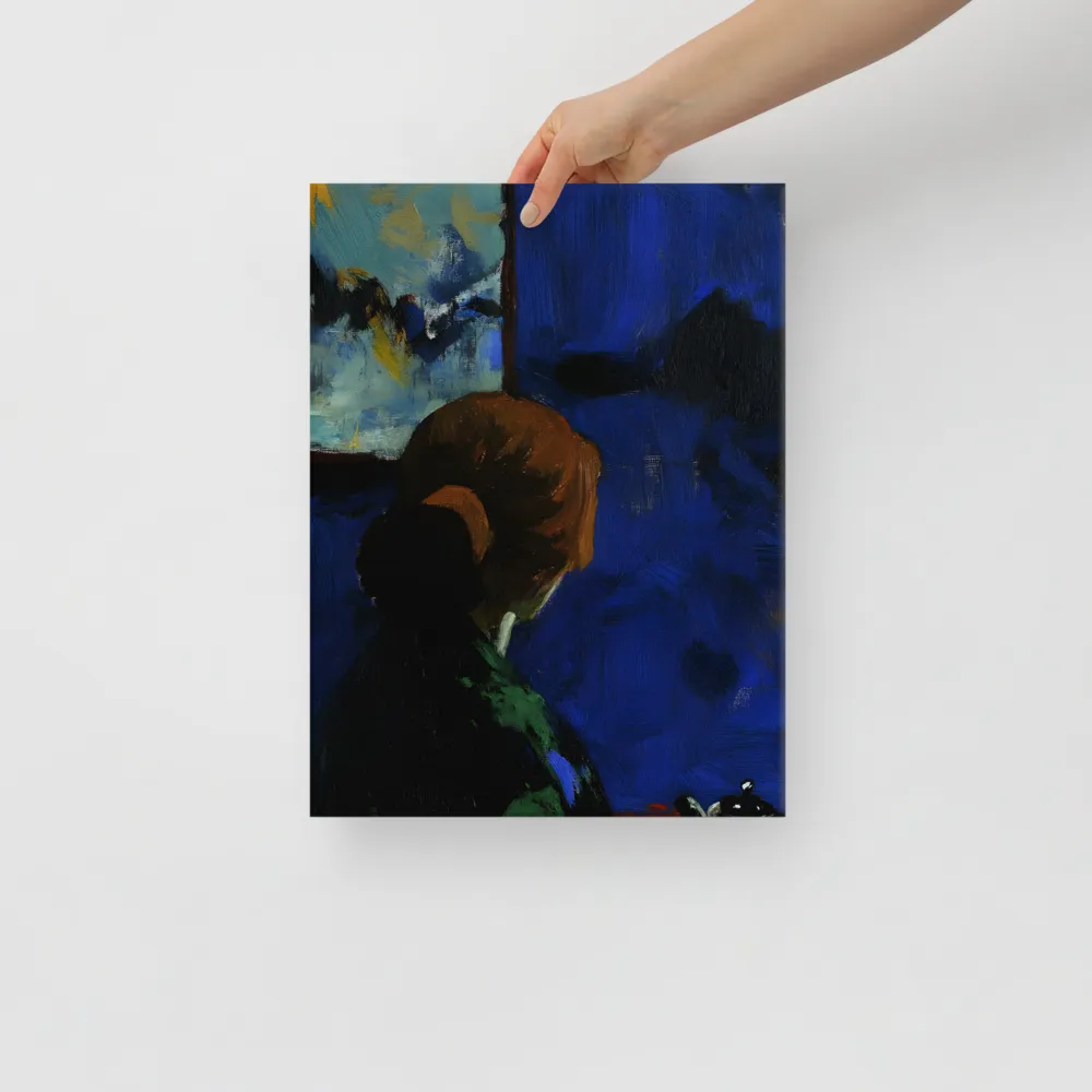Contemplation Under the Night Sky | Canvas | 12″×16″