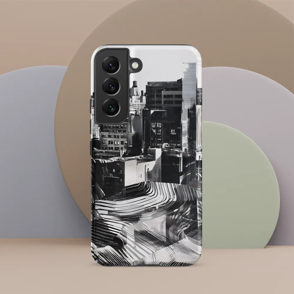 Urban Rhythm in Black and White | Phone Case |  S22 | Tough Case | Matte