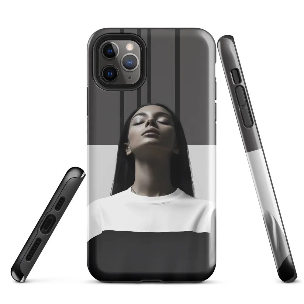 Serenity in Monochrome | Phone Case |  11 Pro Max | Tough Case | Glossy