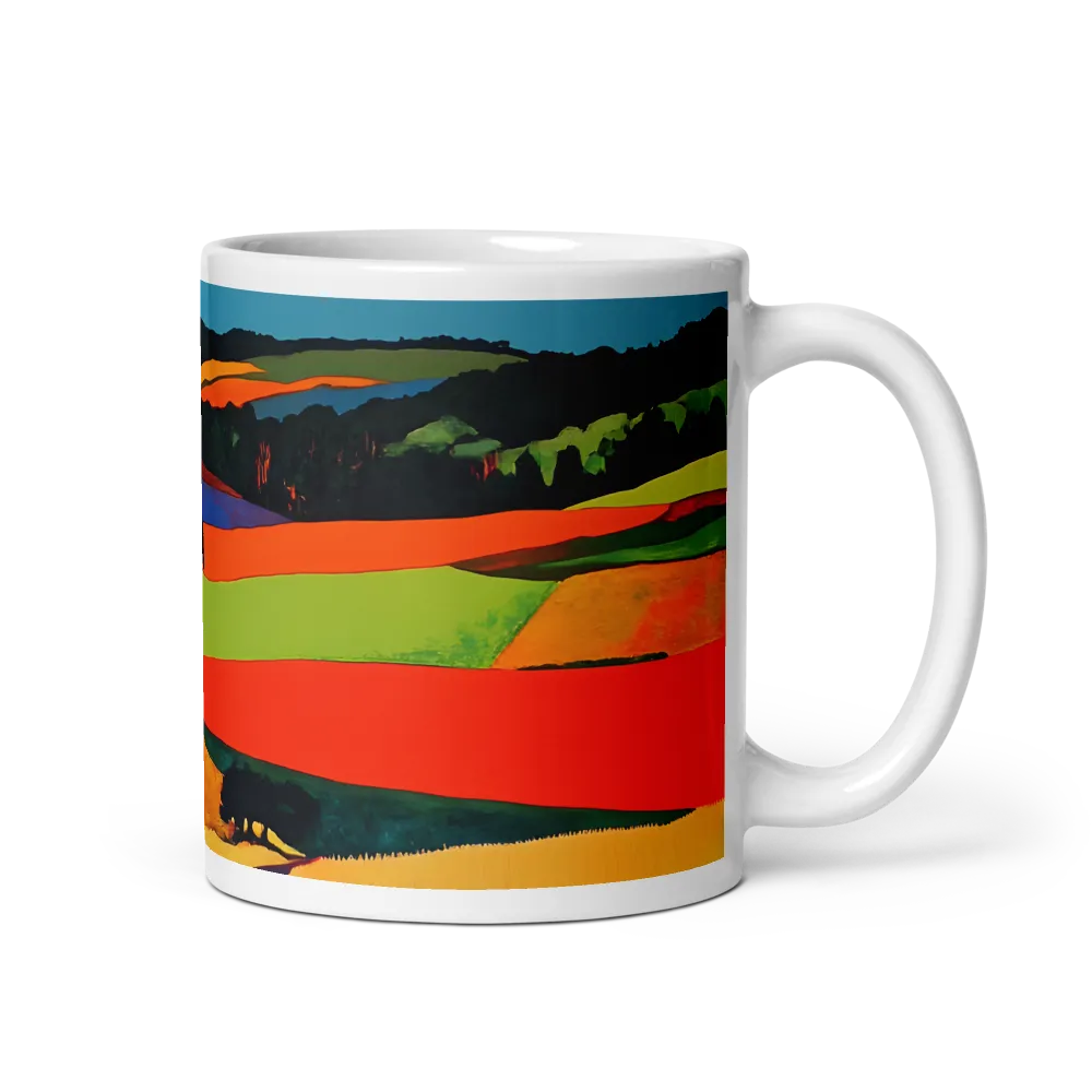 Vibrant Countryside | Mug with White inside | 11 oz