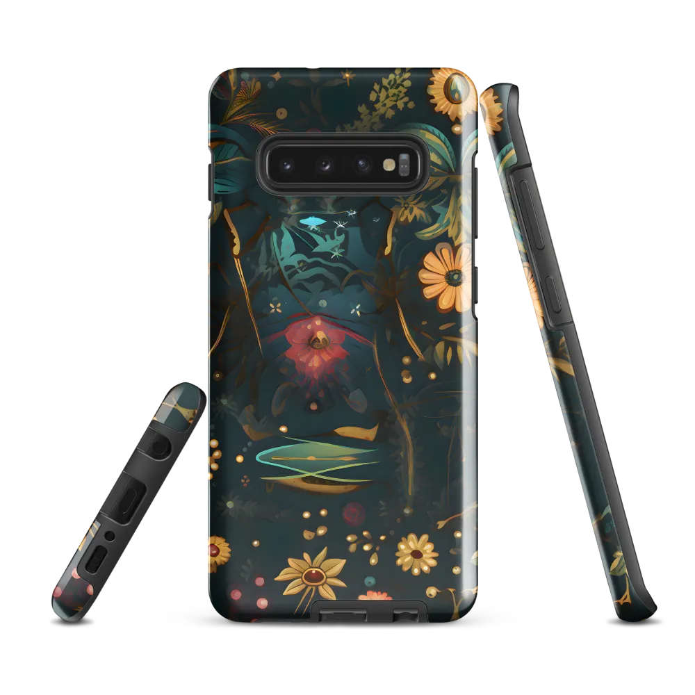 Whimsy in Flora: An Art Nouveau Journey | Phone Case |  S10 Plus | Tough Case | Glossy