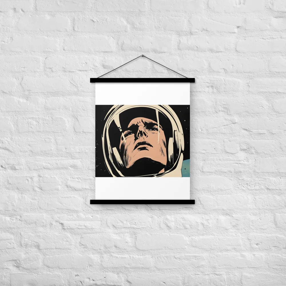 Gaze of the Astronaut | Poster With Black Wood Hanger | 18″×24″