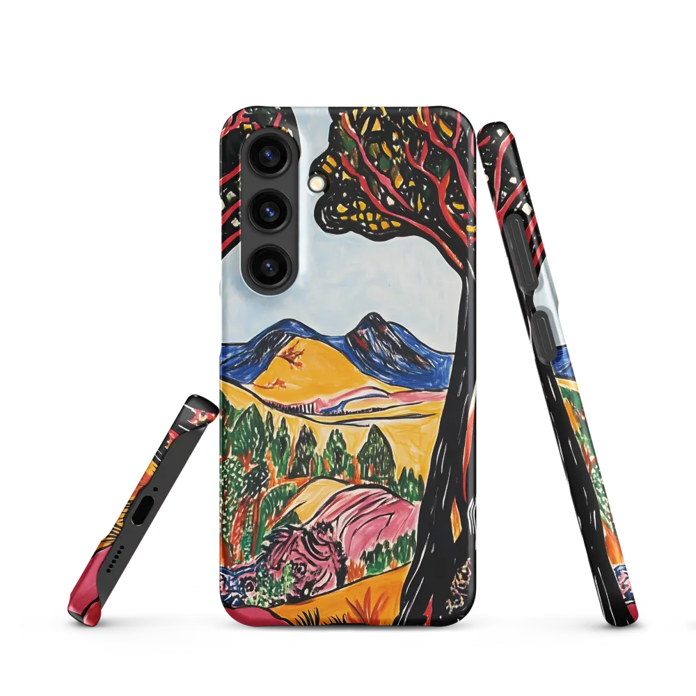 Vibrant Nature's Embrace | Phone Case |  S24 | Snap Case | Matte