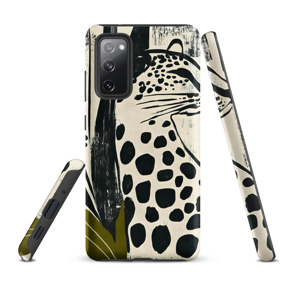 Leopard in Silhouette: A Modern Appeal | Phone Case |  S20 FE | Tough Case | Matte