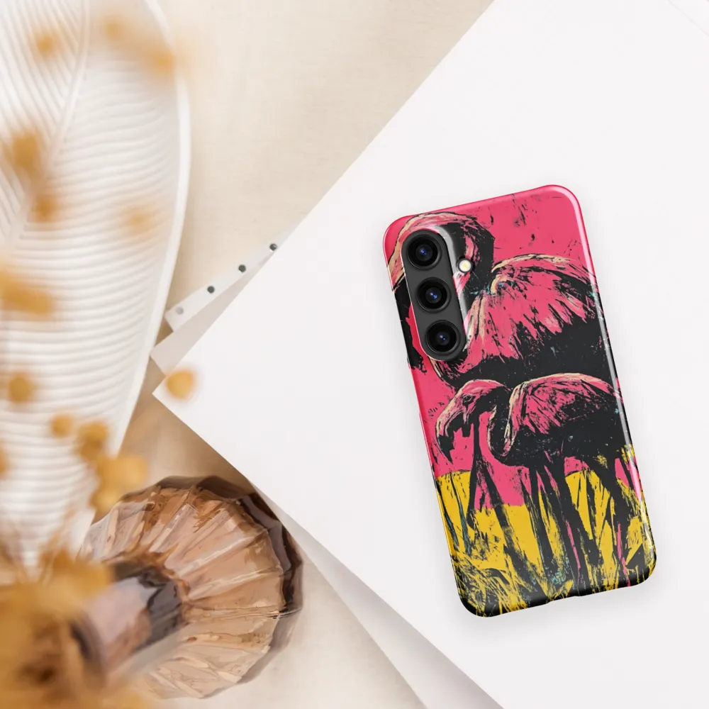 Flamingo Duet: A Pop Art Expression