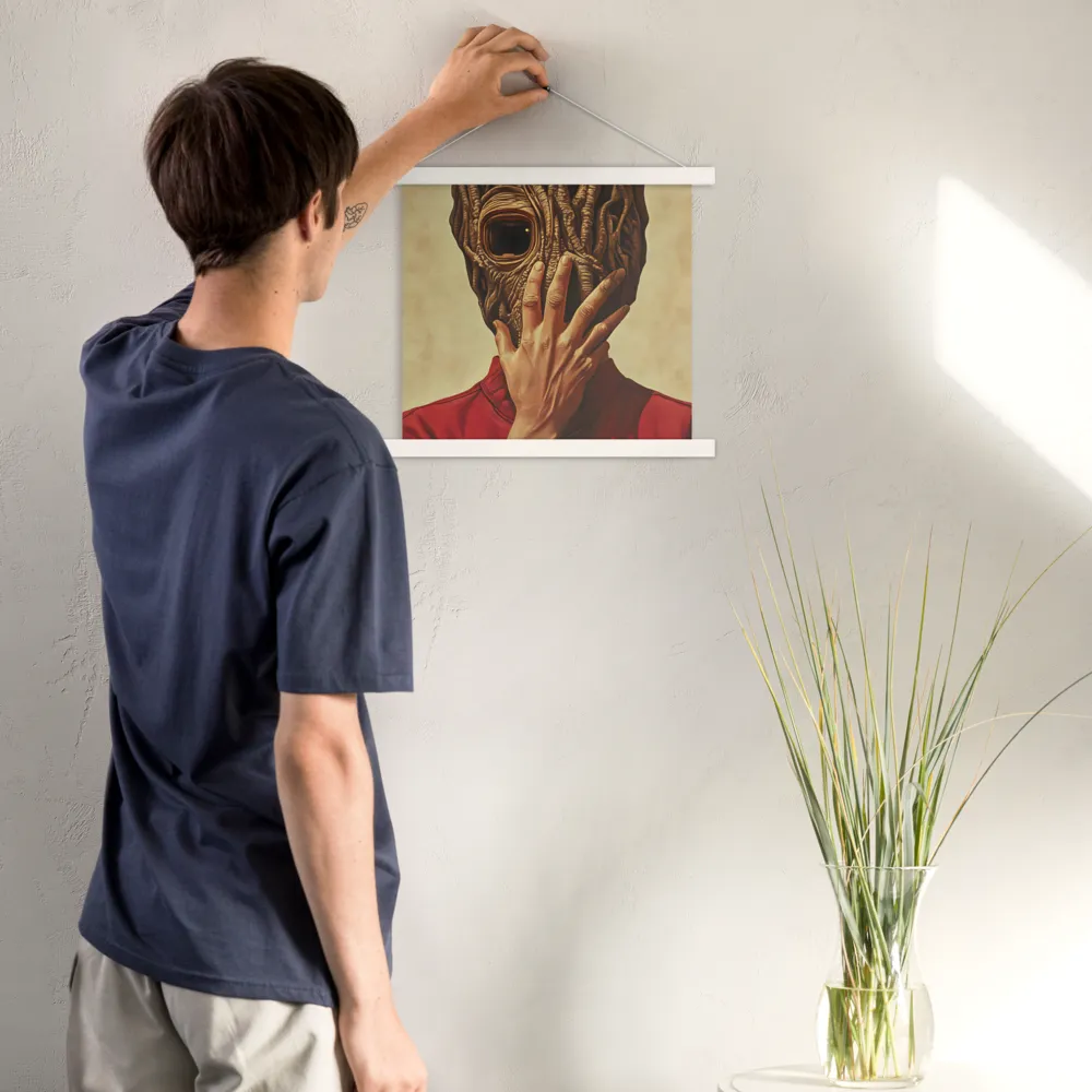 The Mask of Roots | Poster With White Wood Hanger | 14″×14″