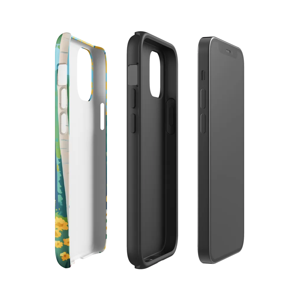 The Winding Path of Nature | Phone Case |  12 mini | Tough Case | Glossy