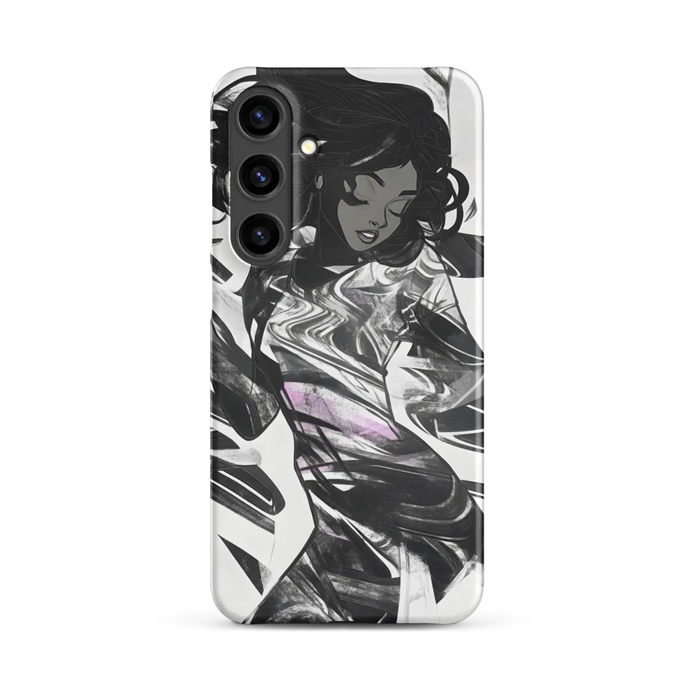Fluid Grace: The Dance of Shadows | Phone Case |  S24 Plus | Snap Case | Matte
