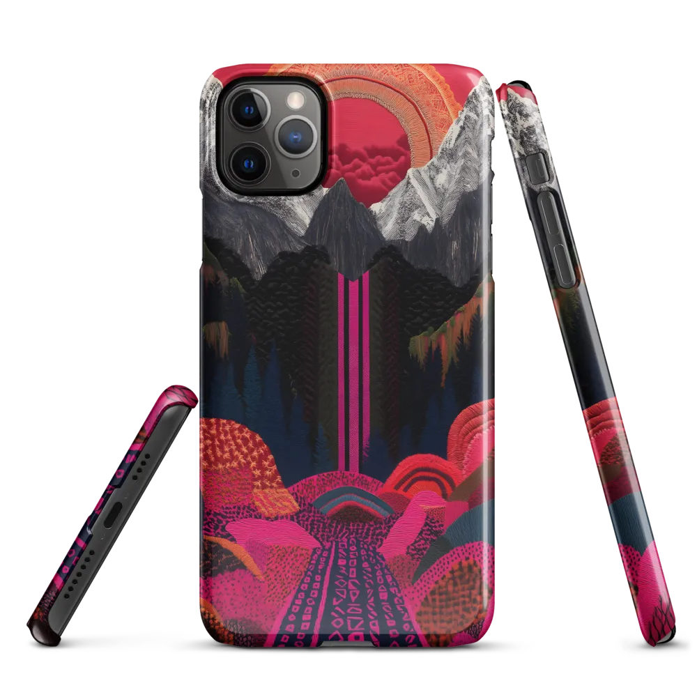 Ethereal Cascade: A Surreal Landscape | Phone Case |  11 Pro Max | Snap Case | Glossy