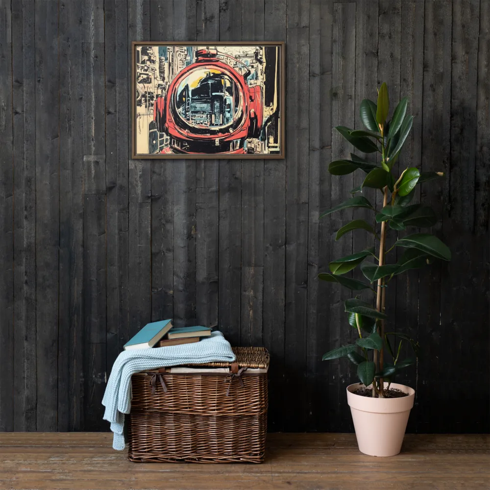 Reflections of Tomorrow | Canvas with Brown Frame | 18″×24″