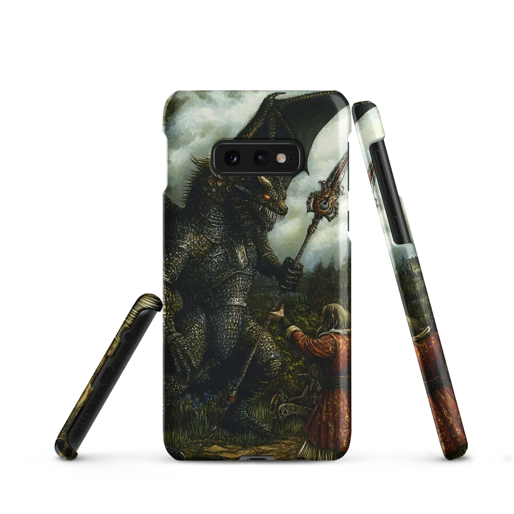 The Confrontation: Dragon vs. Wizard | Phone Case |  S10e | Snap Case | Matte