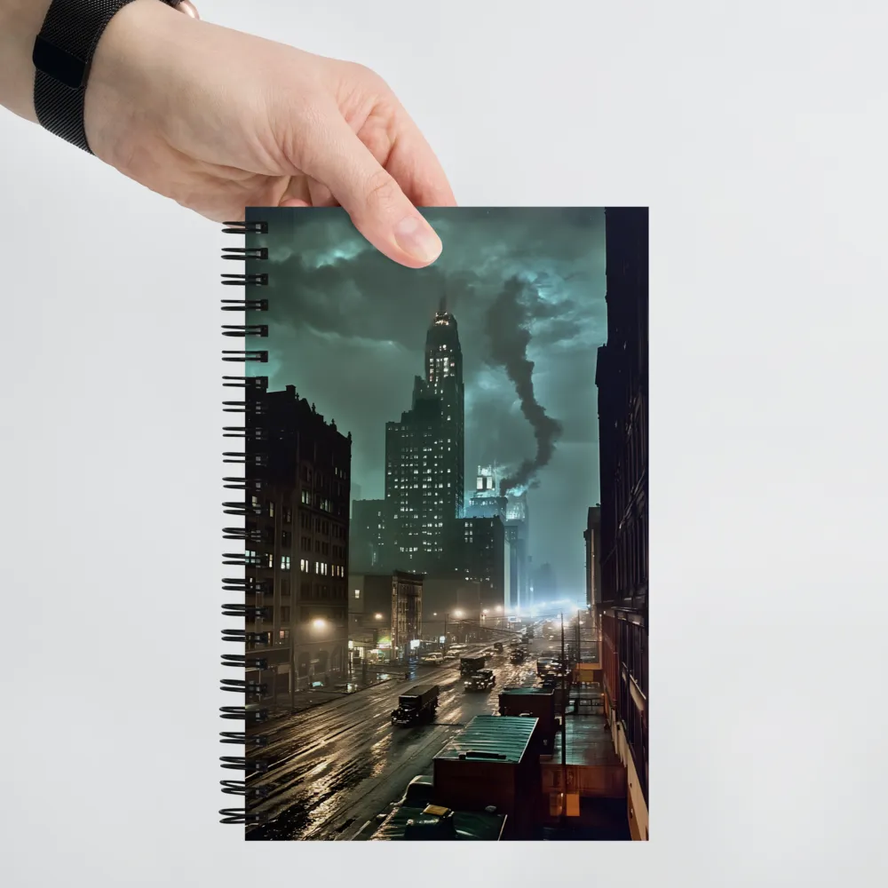 City of Shadows: A Nocturnal Symphony | Spiral Notebook