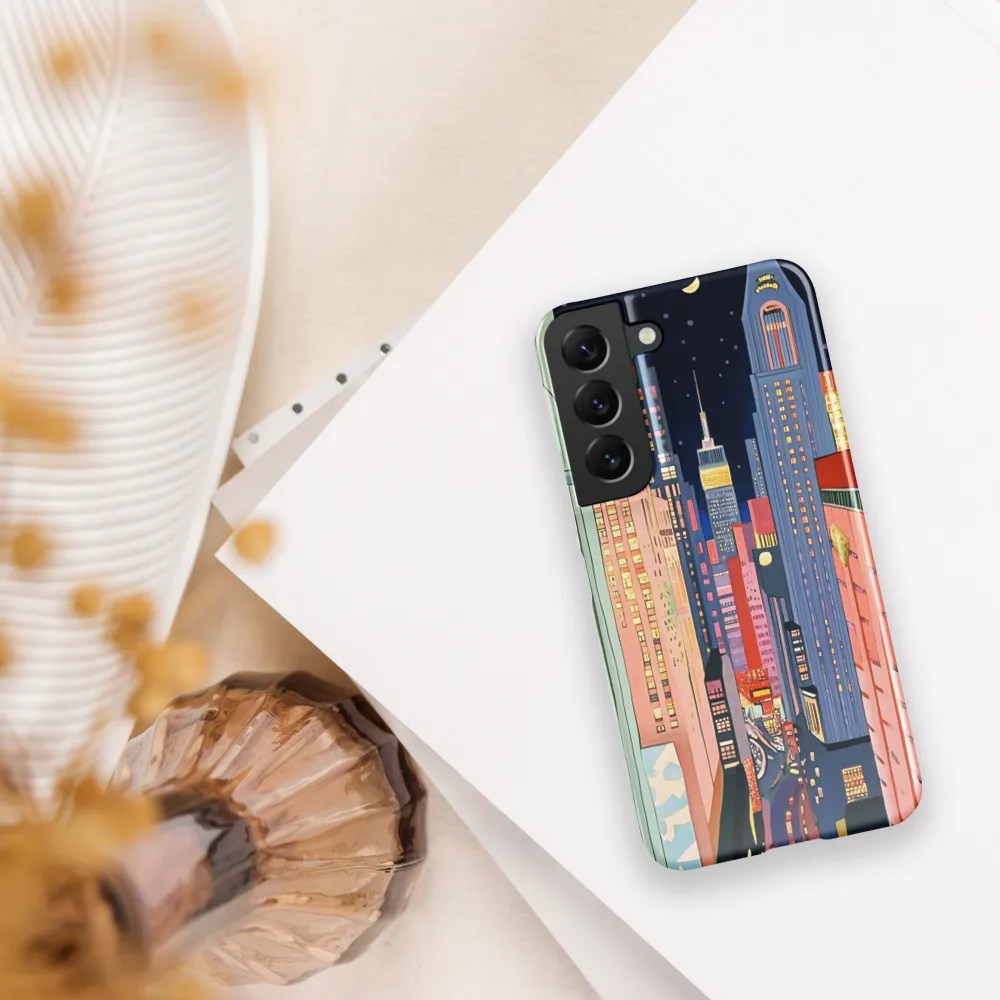 Urban Dreamscape: A Pop Art Night | Phone Case |  S22 | Snap Case | Glossy