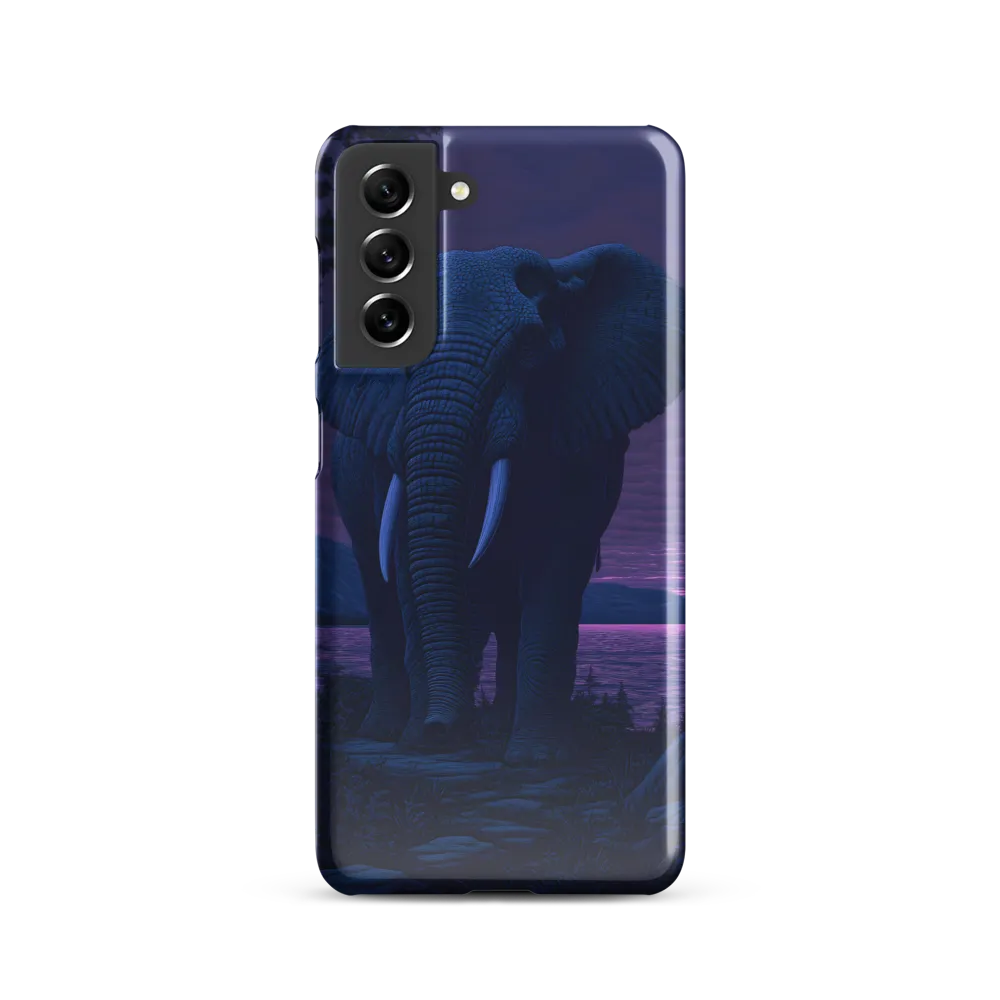 Engraved Elephant at Dusk
