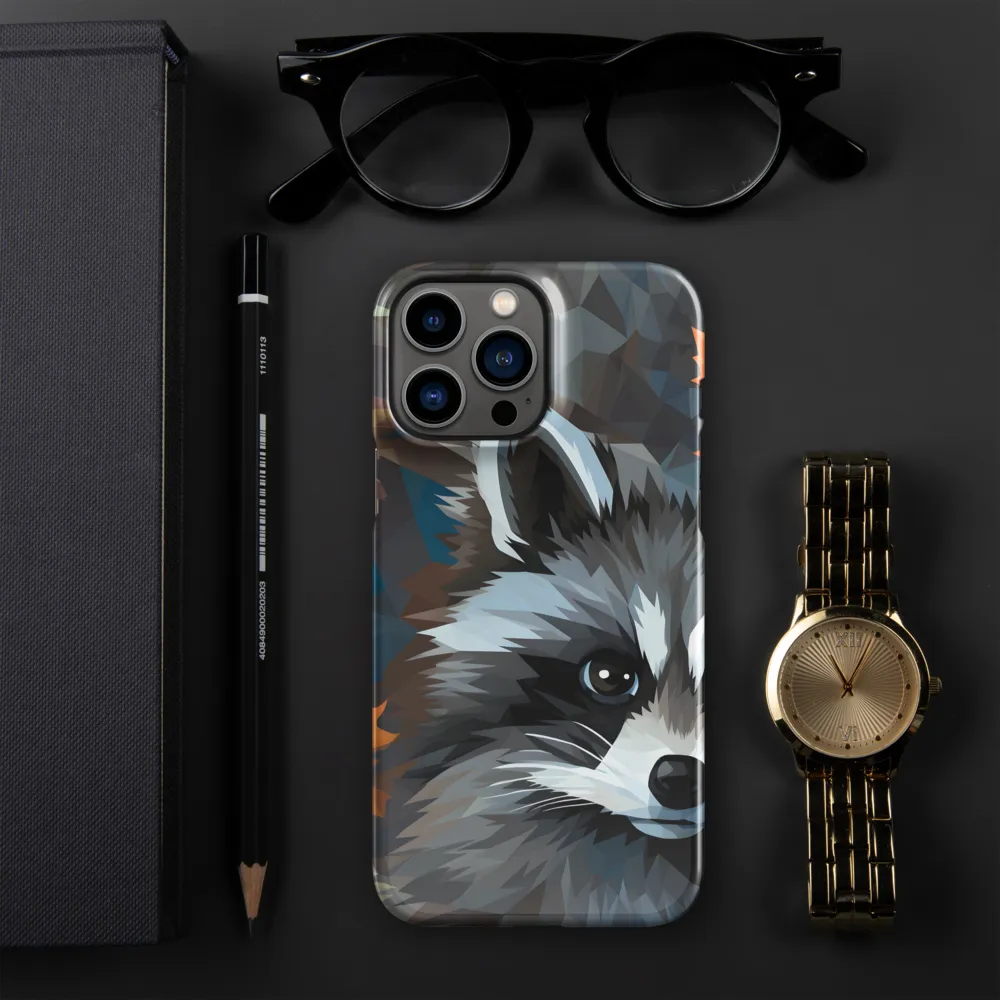 Whispers of Autumn: The Raccoon's Gaze | Phone Case |  13 Pro Max | Snap Case | Glossy