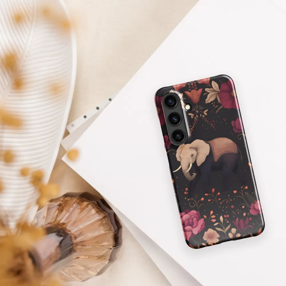Whispers of the Wild: Elephants and Blooms