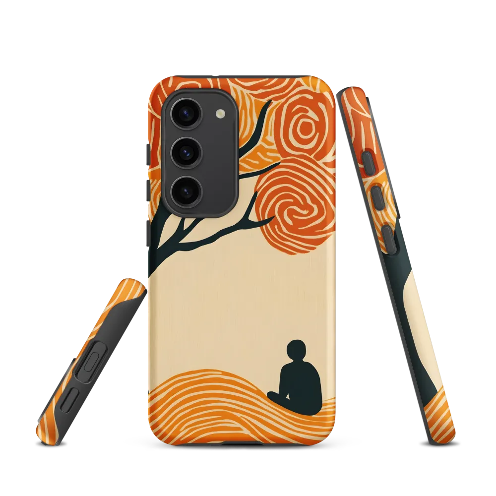 Silent Reflections under Swirling Leaves | Phone Case |  S23 | Tough Case | Matte